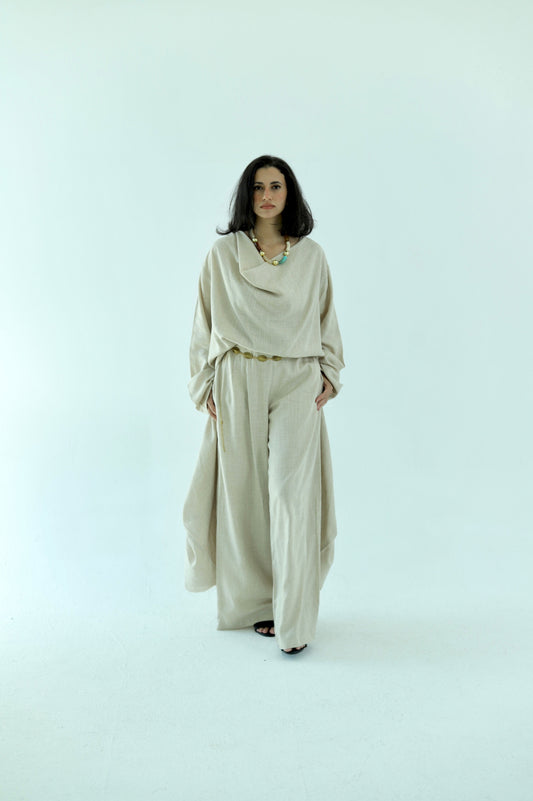 Pure Linen Set - Beige - photo 4