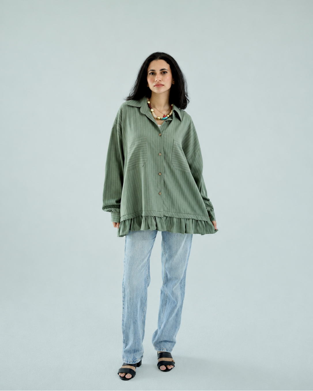 Pure Linen Shirt - Green