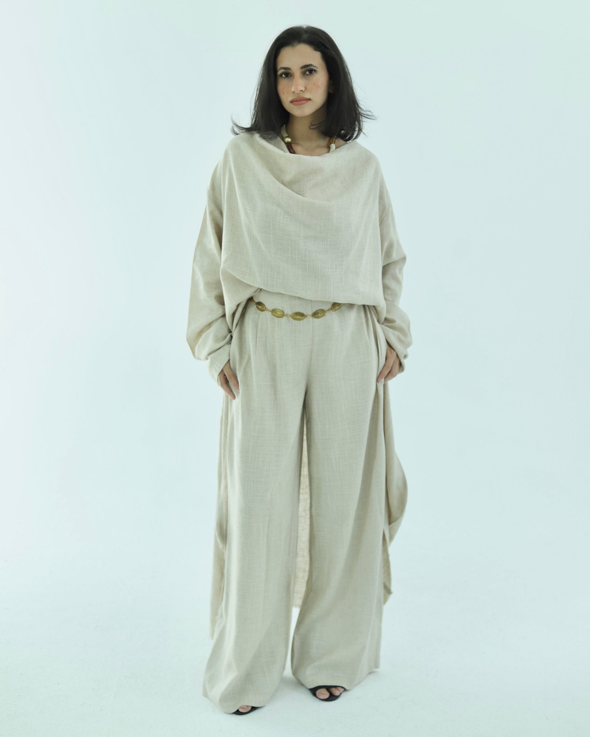 Pure Linen Set - Beige - photo 1