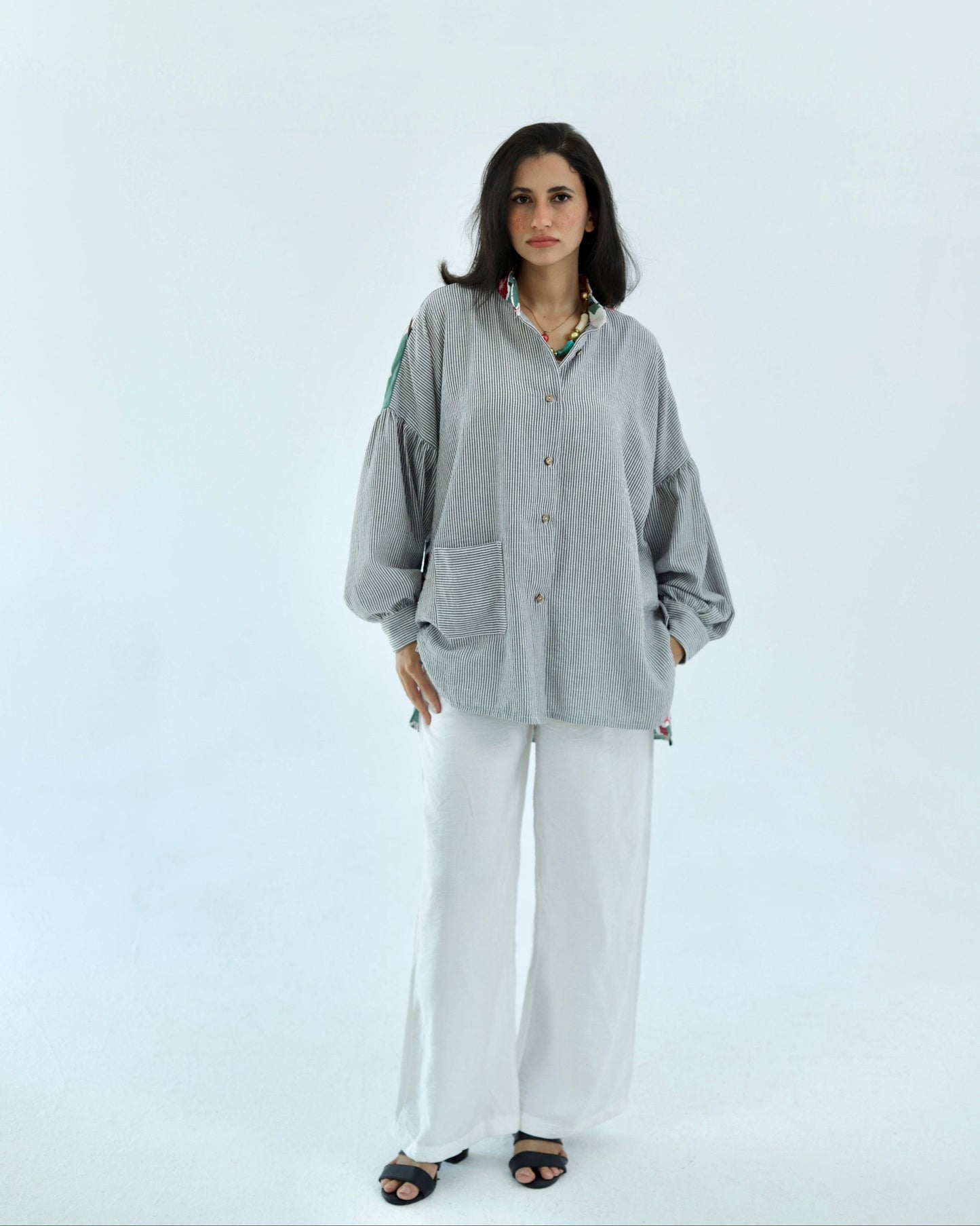 Linen Floral Shirt - photo 1
