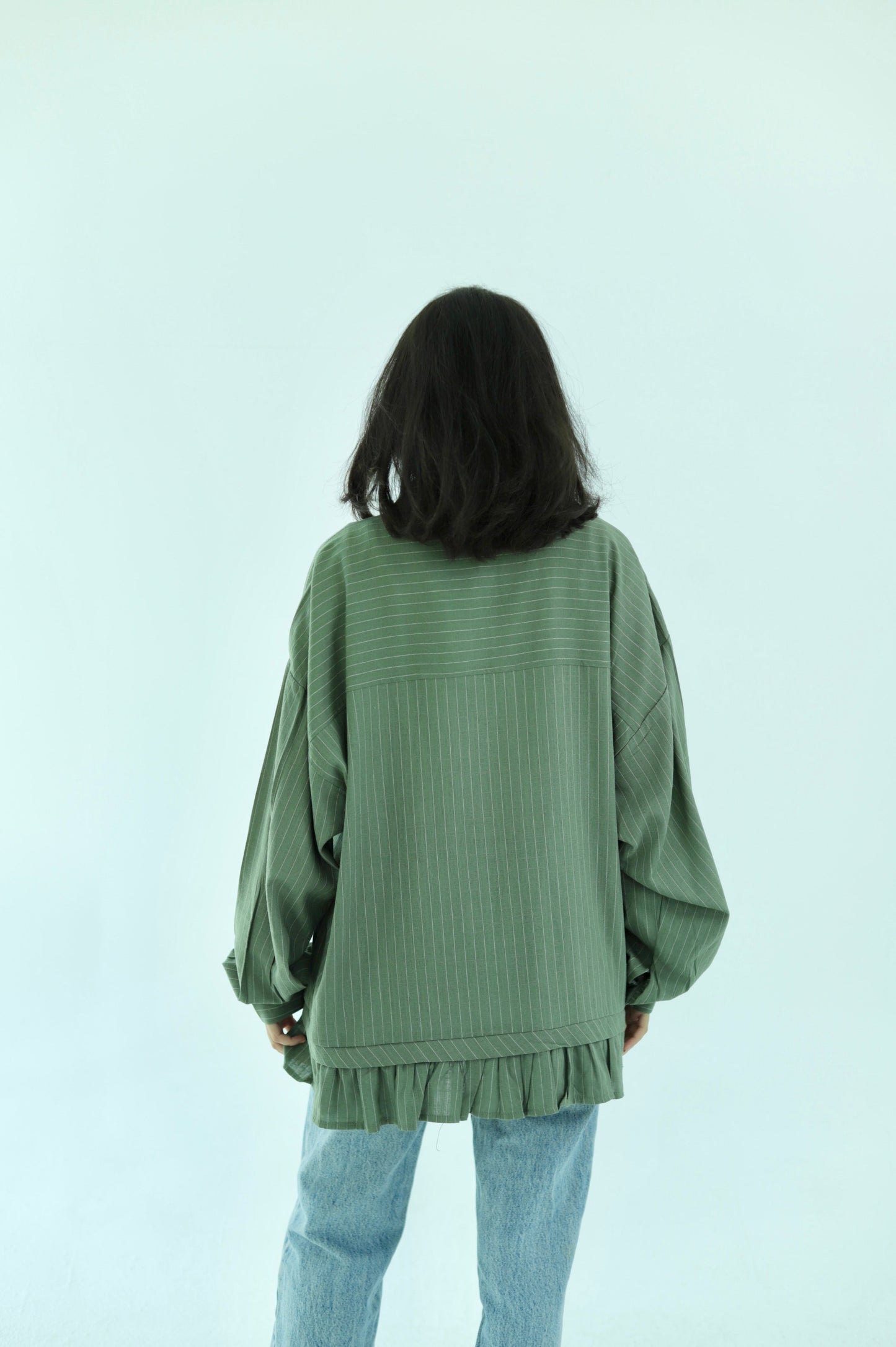 Pure Linen Shirt - Green - photo 4