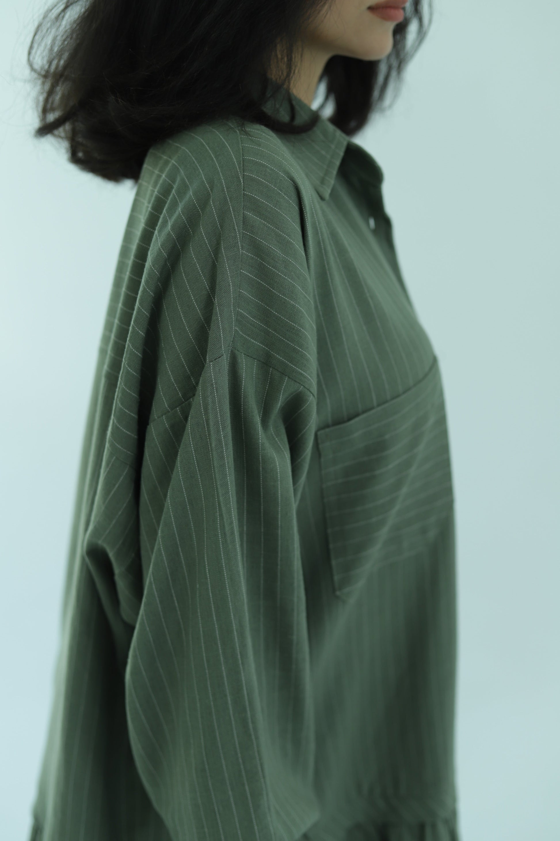 Pure Linen Shirt - Green - photo 5