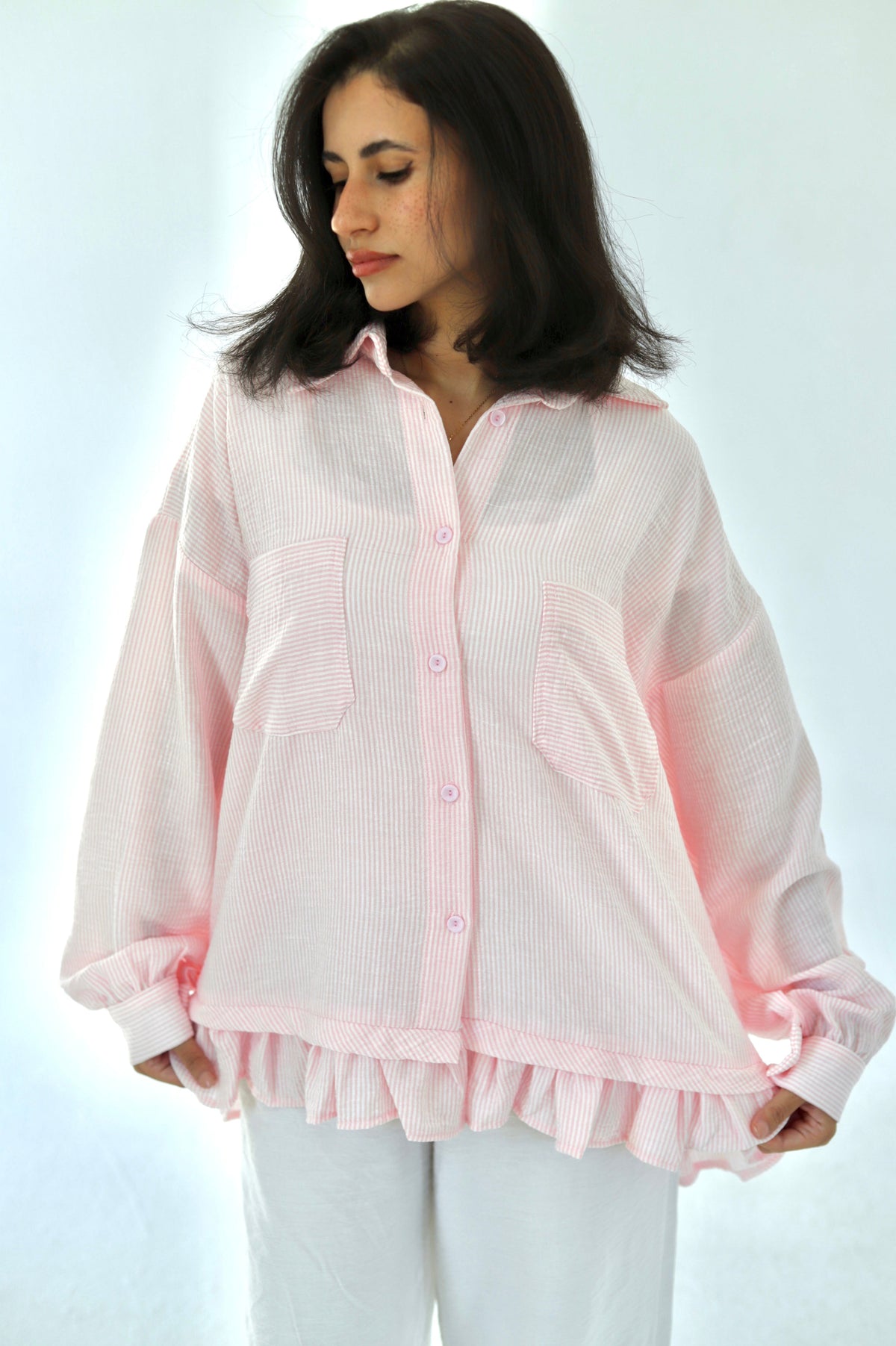 Linen Shirt - Pink
